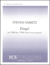 Zinga TTBB choral sheet music cover